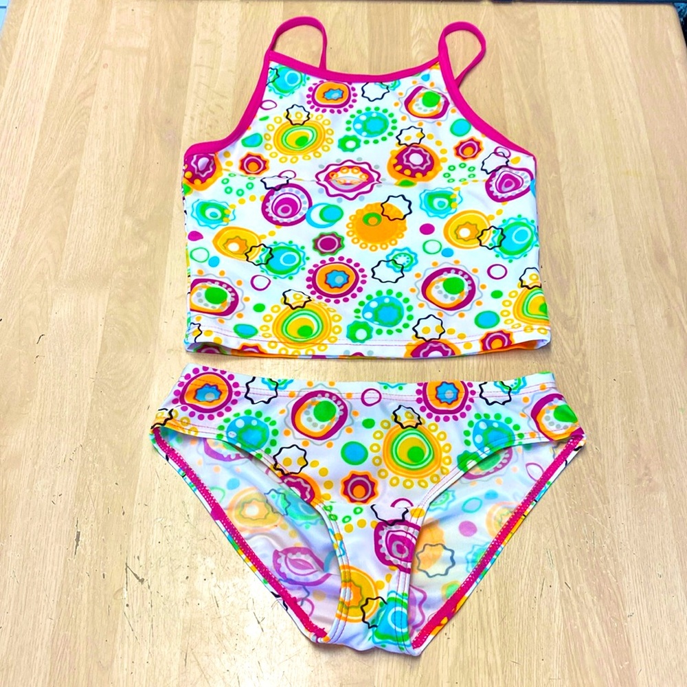 Babydoll Girls 10 Tank Top Style 2 Piece Tankini Swimsuit